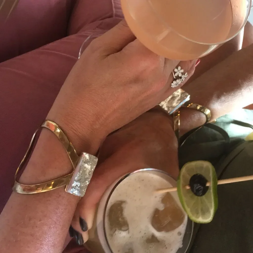 RUSTIC CUFF Golden Silver Cuff!